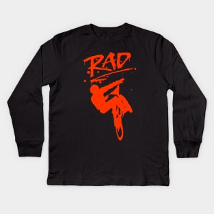 RAD Graffiti Redesign with Radical BMX Bike Kids Long Sleeve T-Shirt